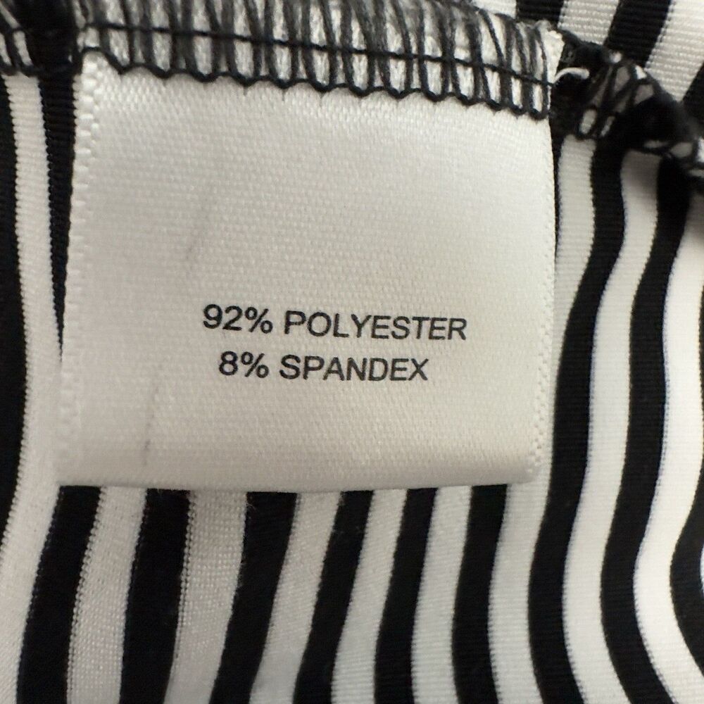 Peter Millar Summer Comfort Sz L Black White Striped Golf Performance Shirt - Picture 9 of 10